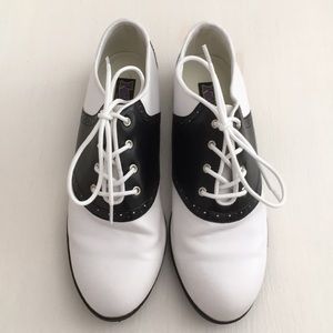 Saddle Shoes Black and White
